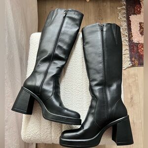 Tall Leather Boots Fanatik Steve Madden